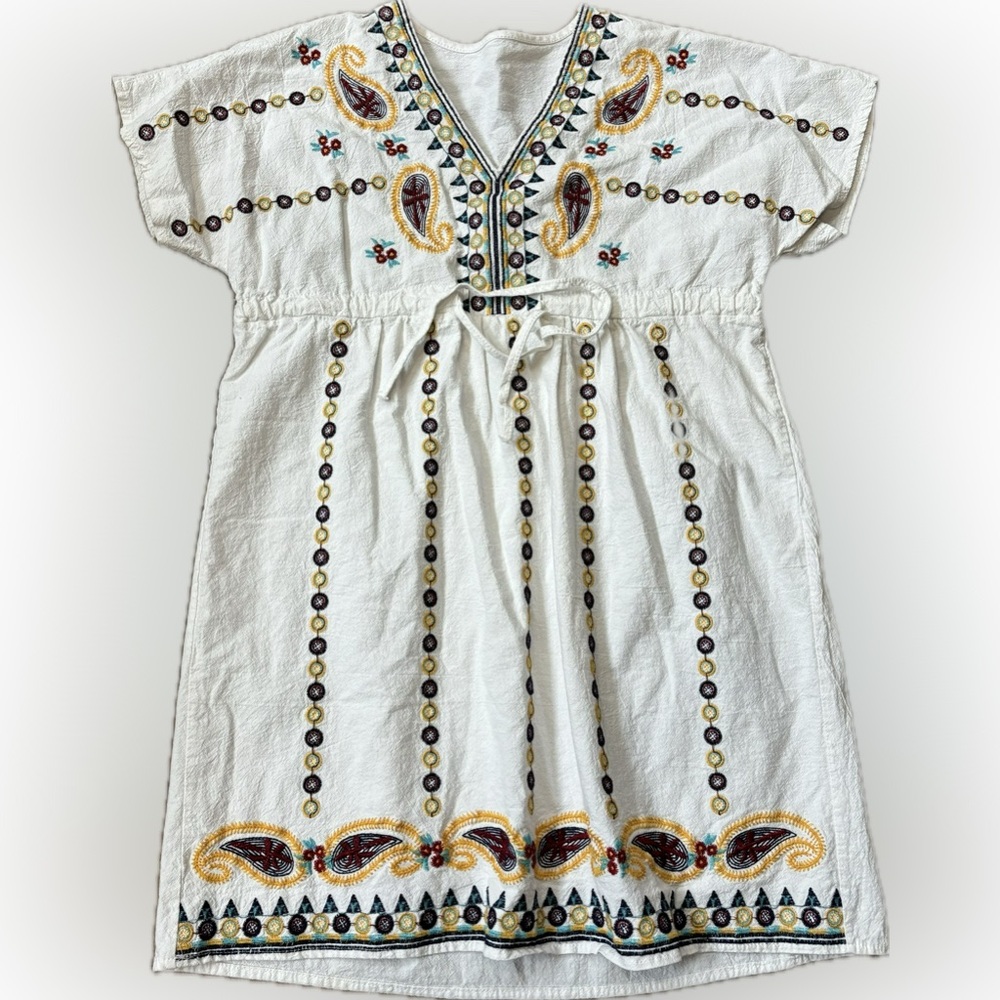 Girls embroidery Cotton Summer Dress Top